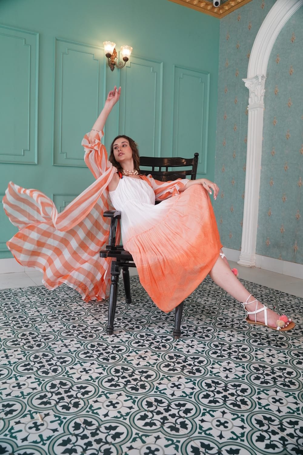 Citrus Striped Cotton Set
