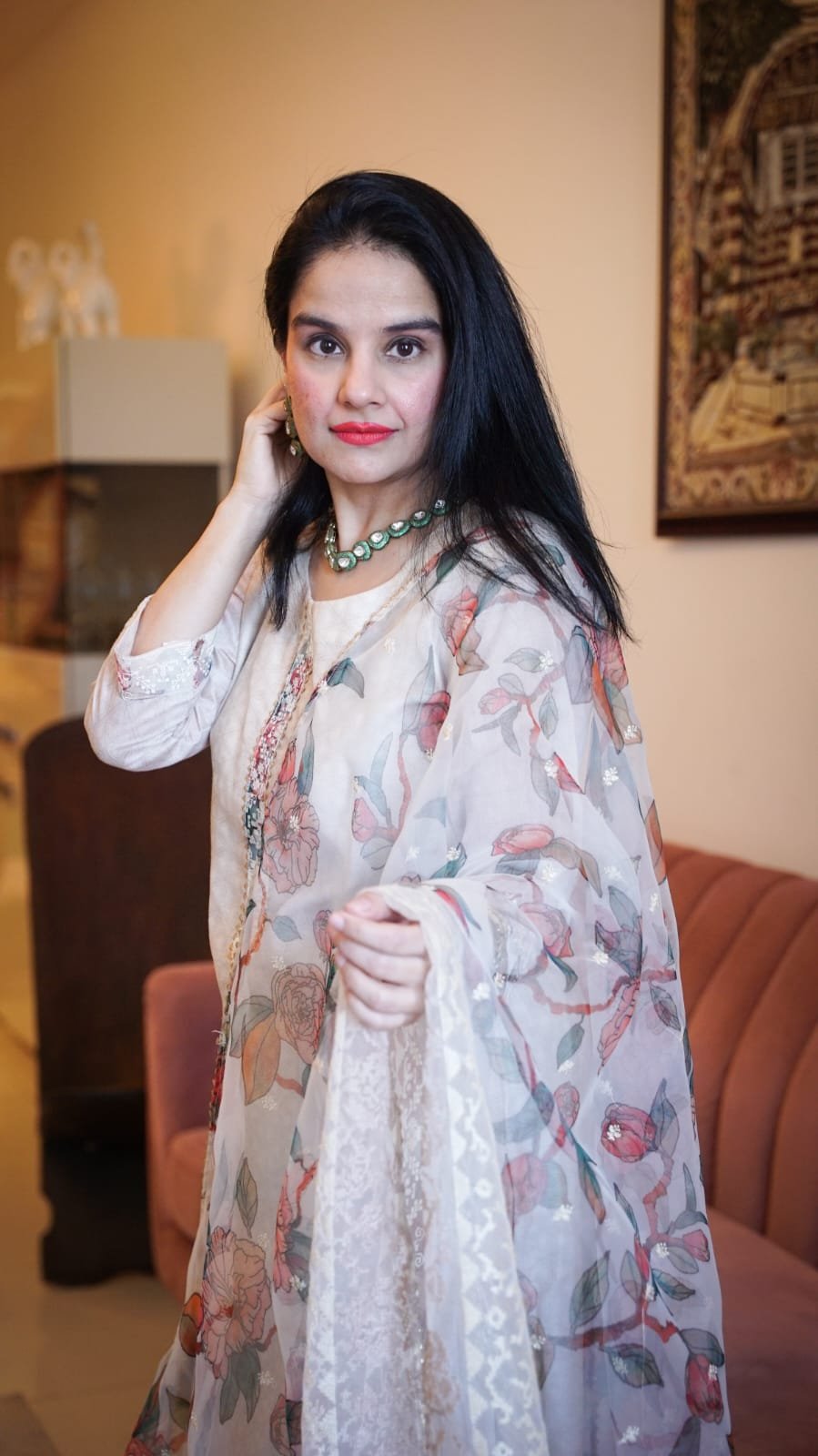 Chanderi cotton 3-piece set