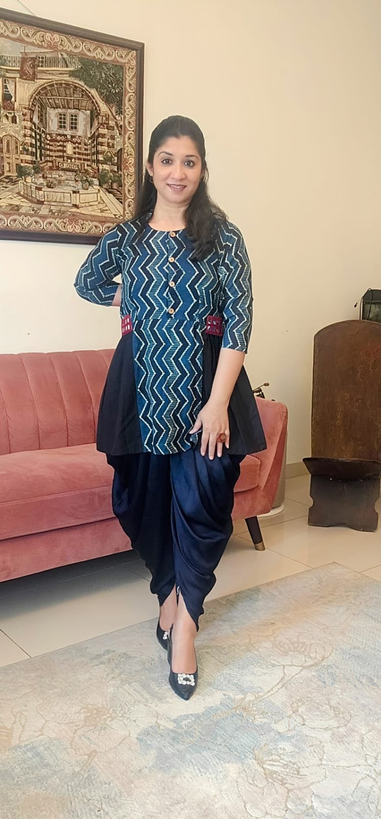 Indigo Short Top